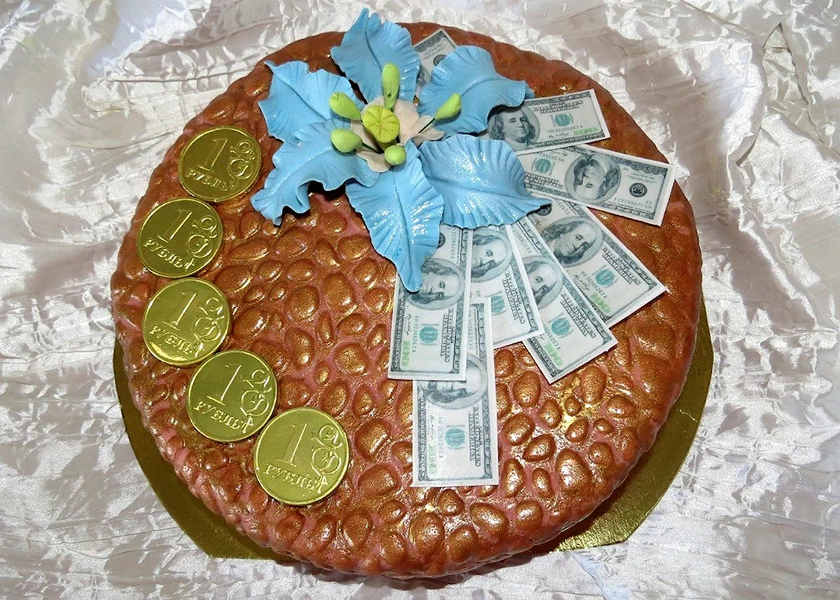 Торт с деньгами