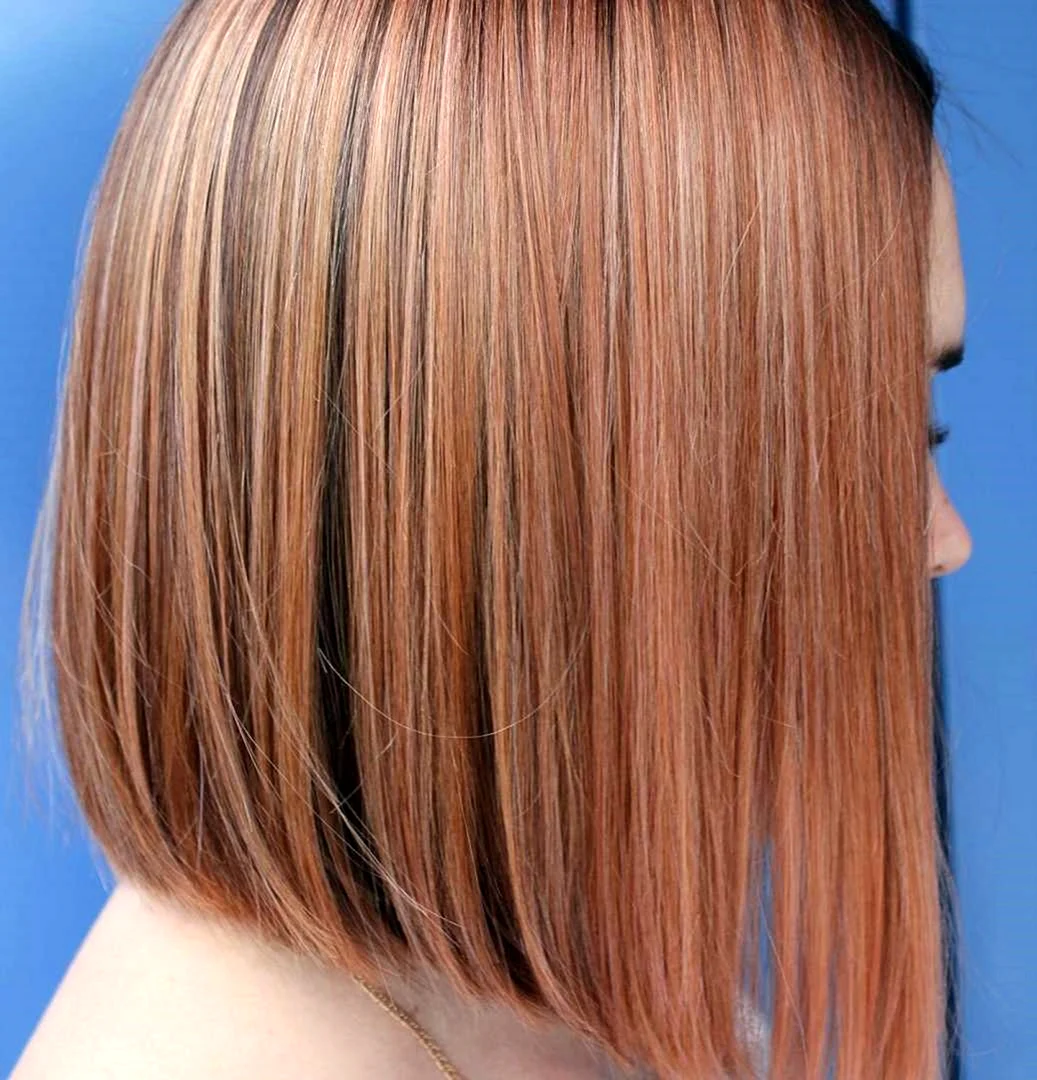 Микро мелирование на рыжие волосы