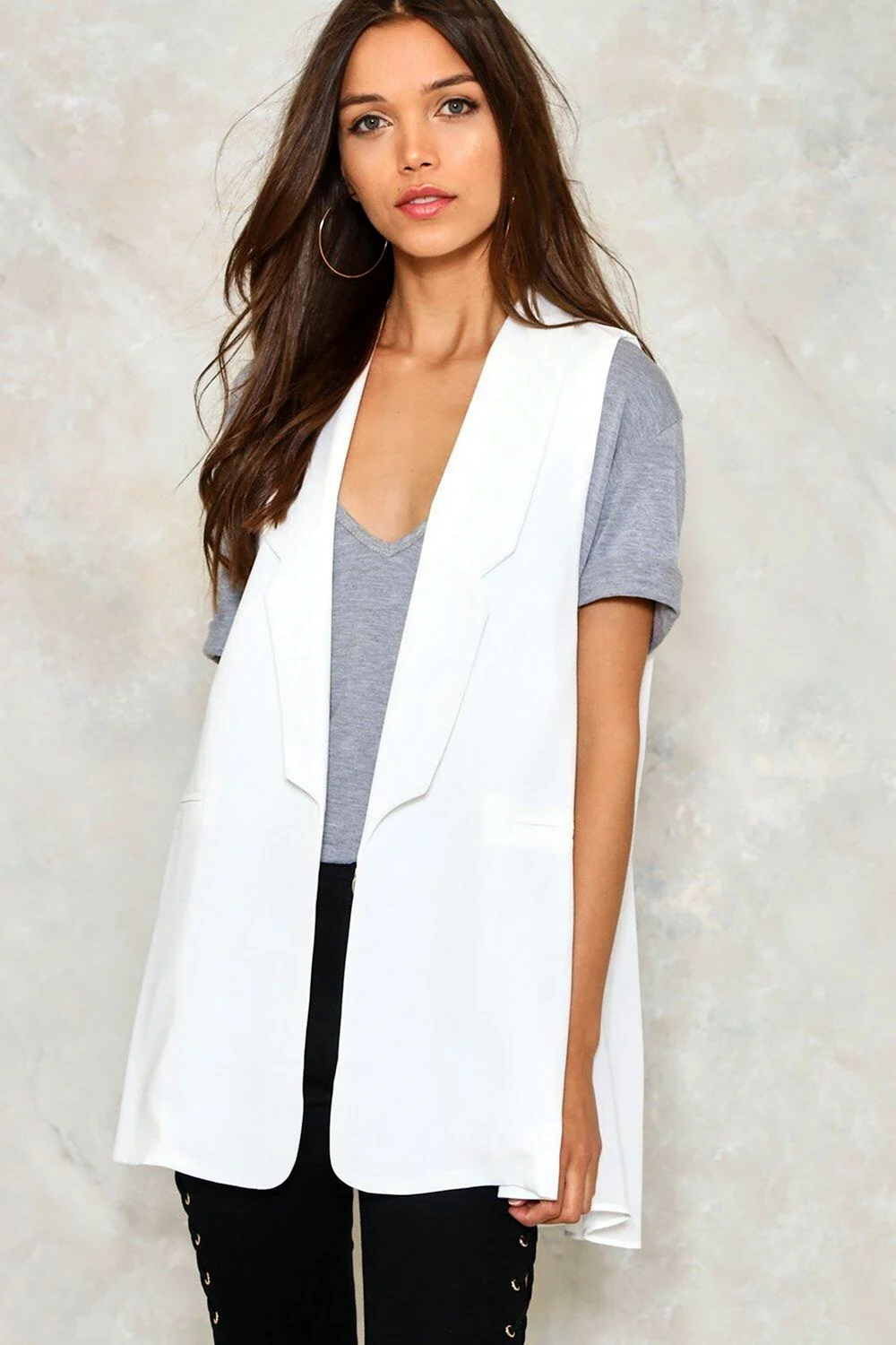 Белый жилет Зара