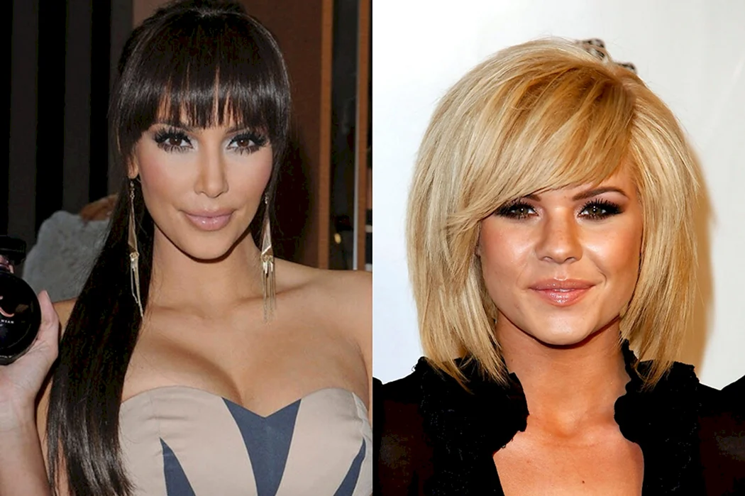 Боковая челка с одной стороны