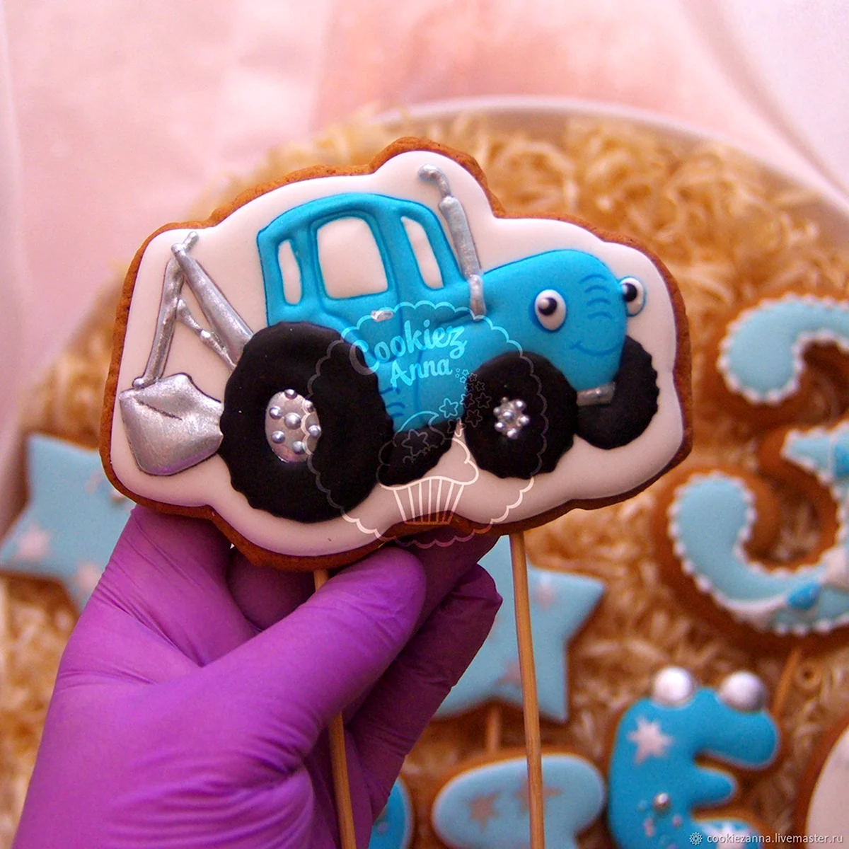 Пряники синий трактор пряники