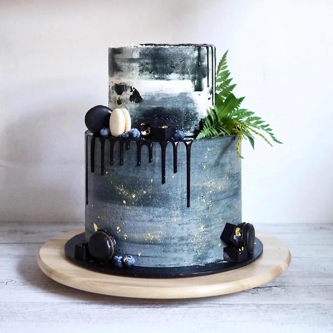 Двухъярусный торт космос