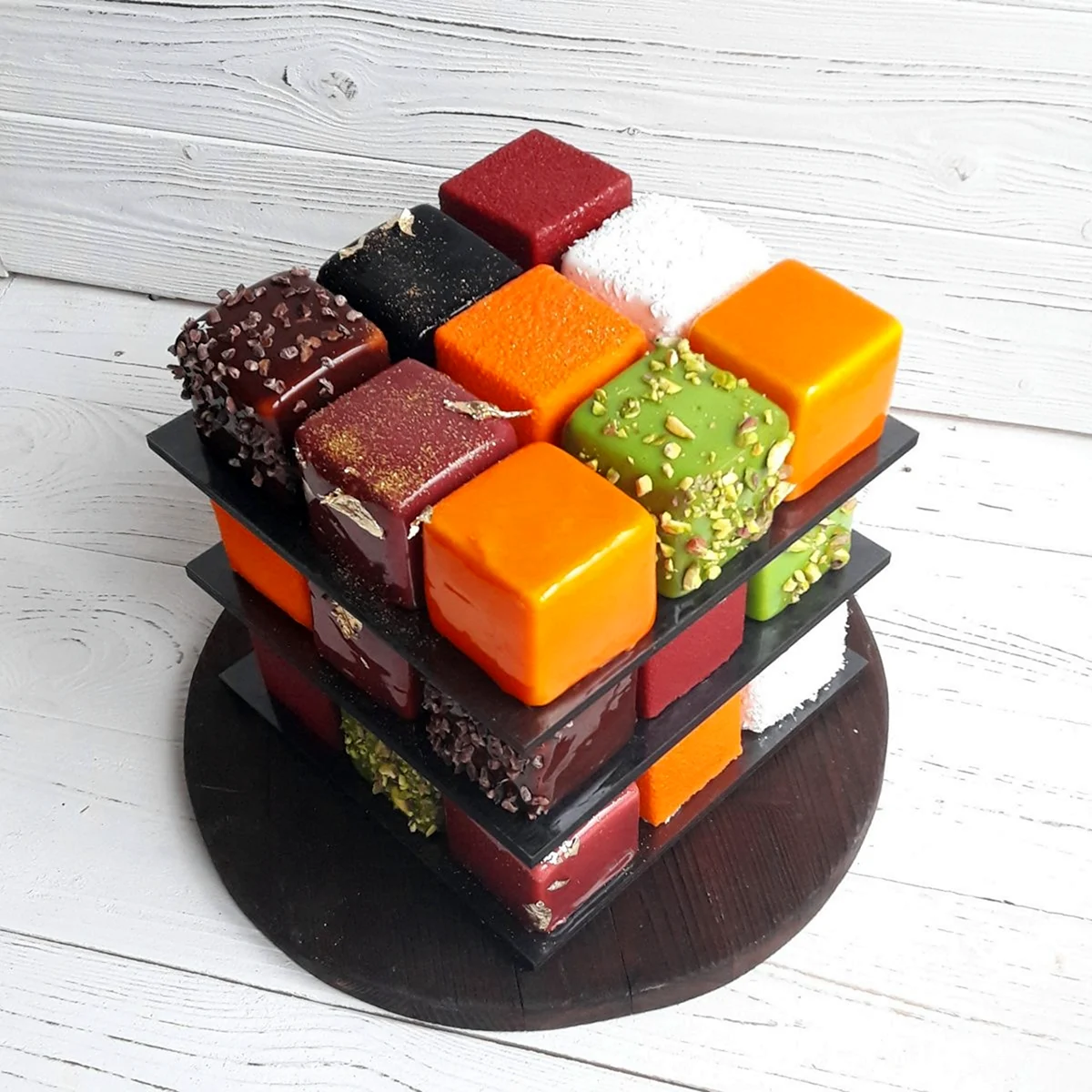 Торт кубик рубик муссовый