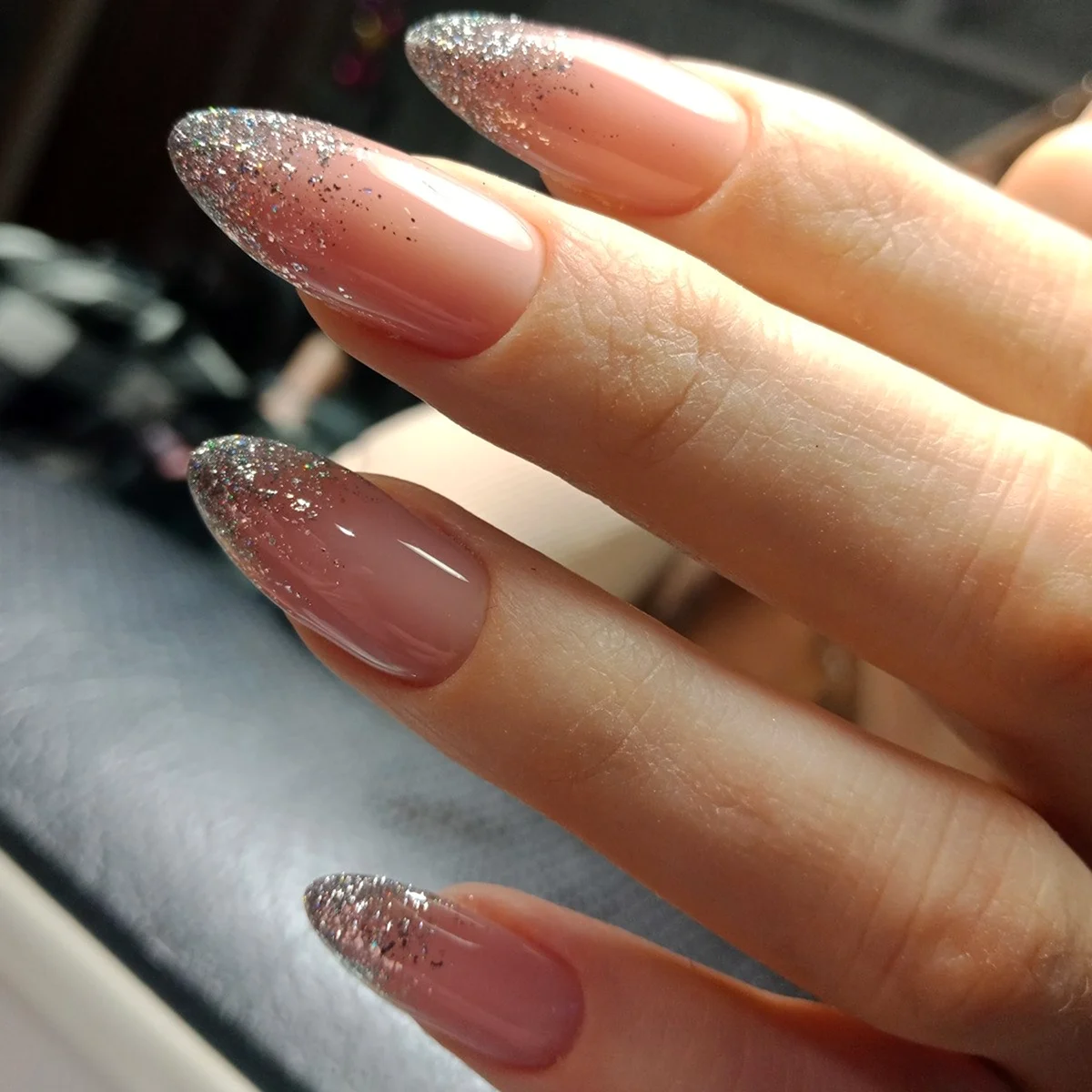 Нюдовый френч 2022 миндаль