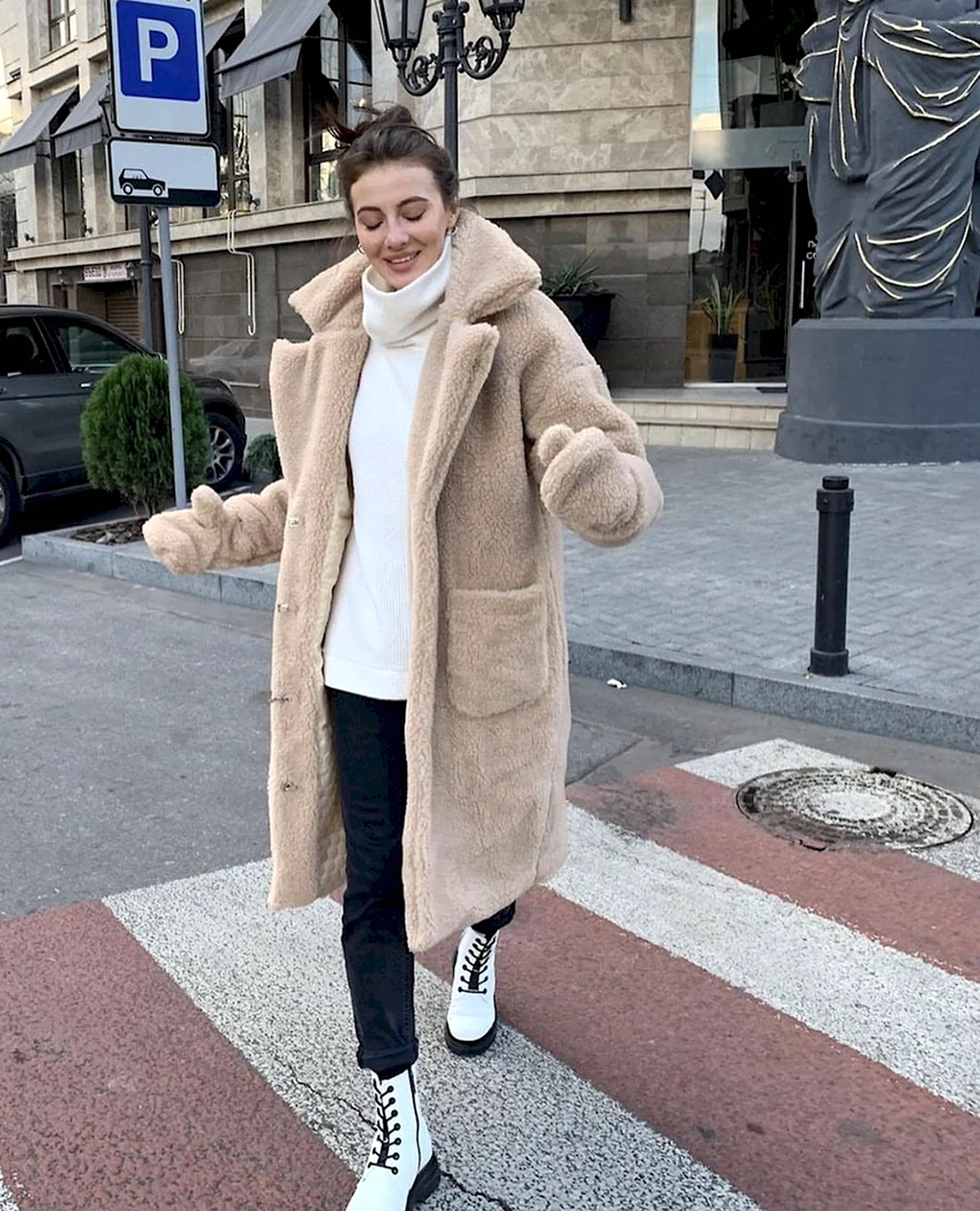 Эко шуба Тедди