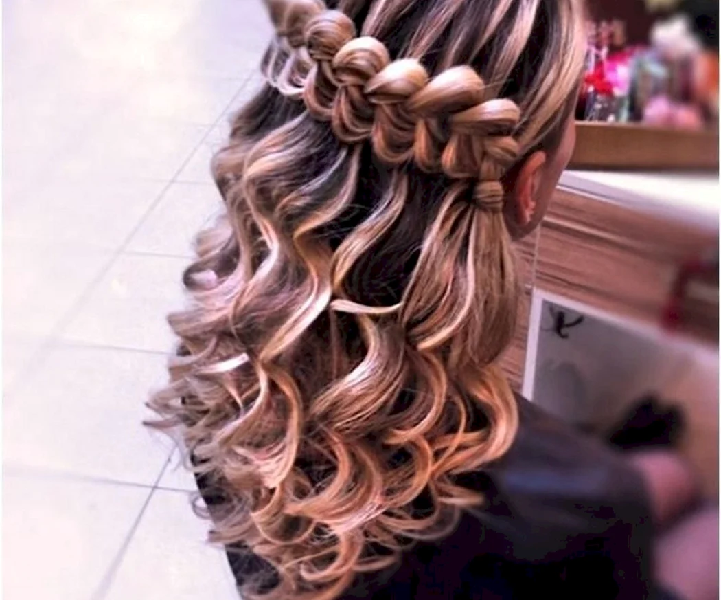 Косоплетение водопад