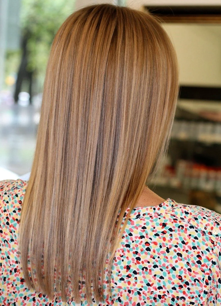 Модное мелирование на русые волосы