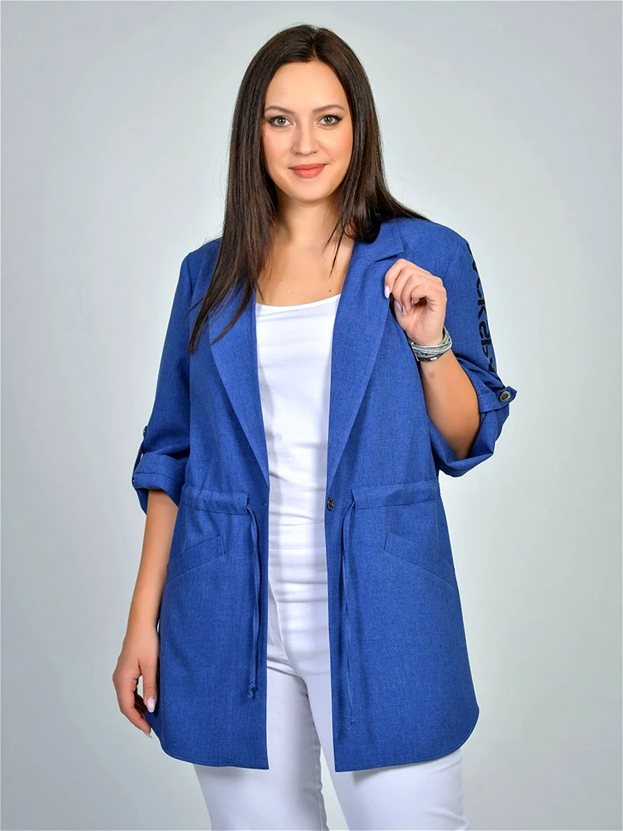 Пиджак летний женский удлиненный