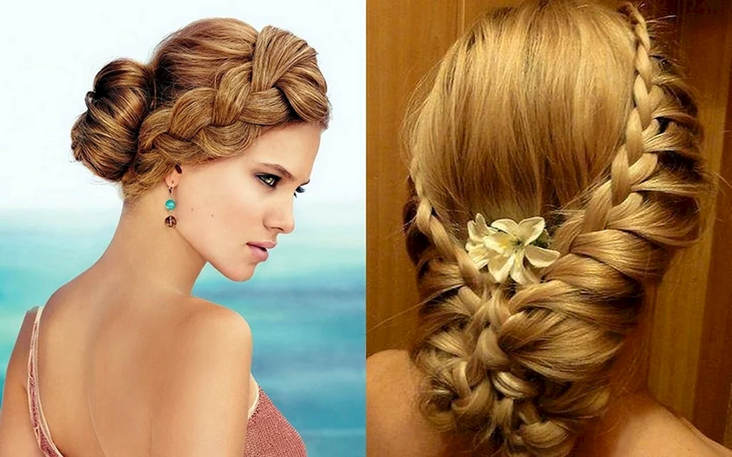 Красивые косы на выпускной