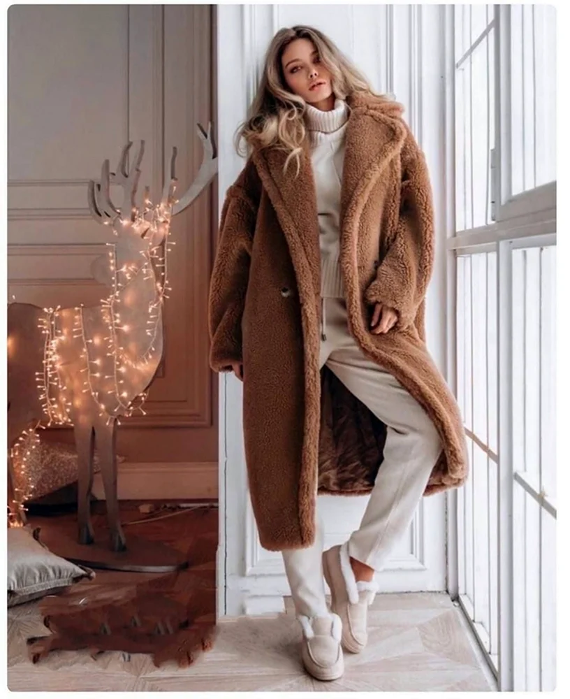 Шуба Тедди оверсайз 2020 Макс Мара