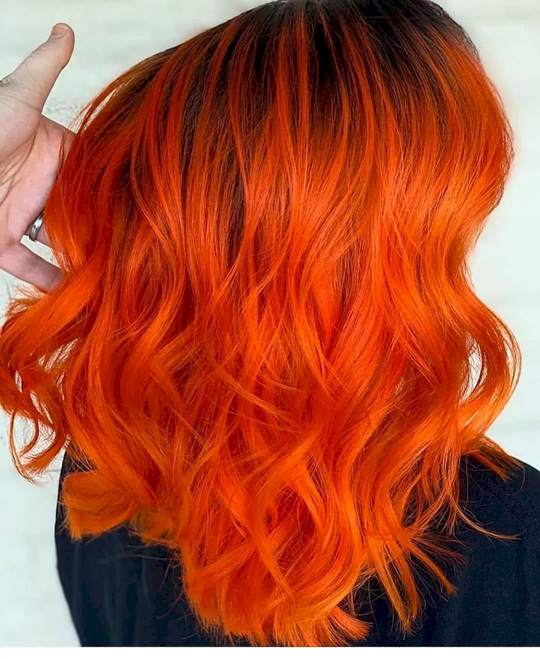 Оранжевый оттенок волос