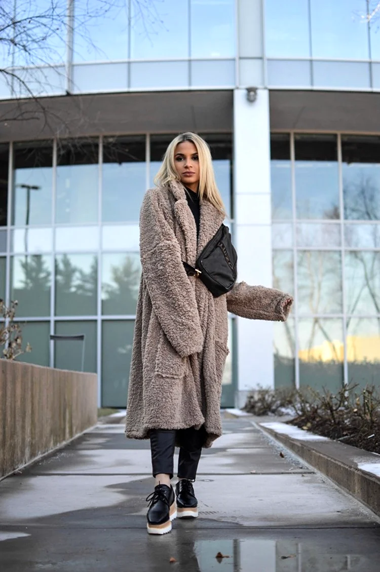 Плюшевое пальто