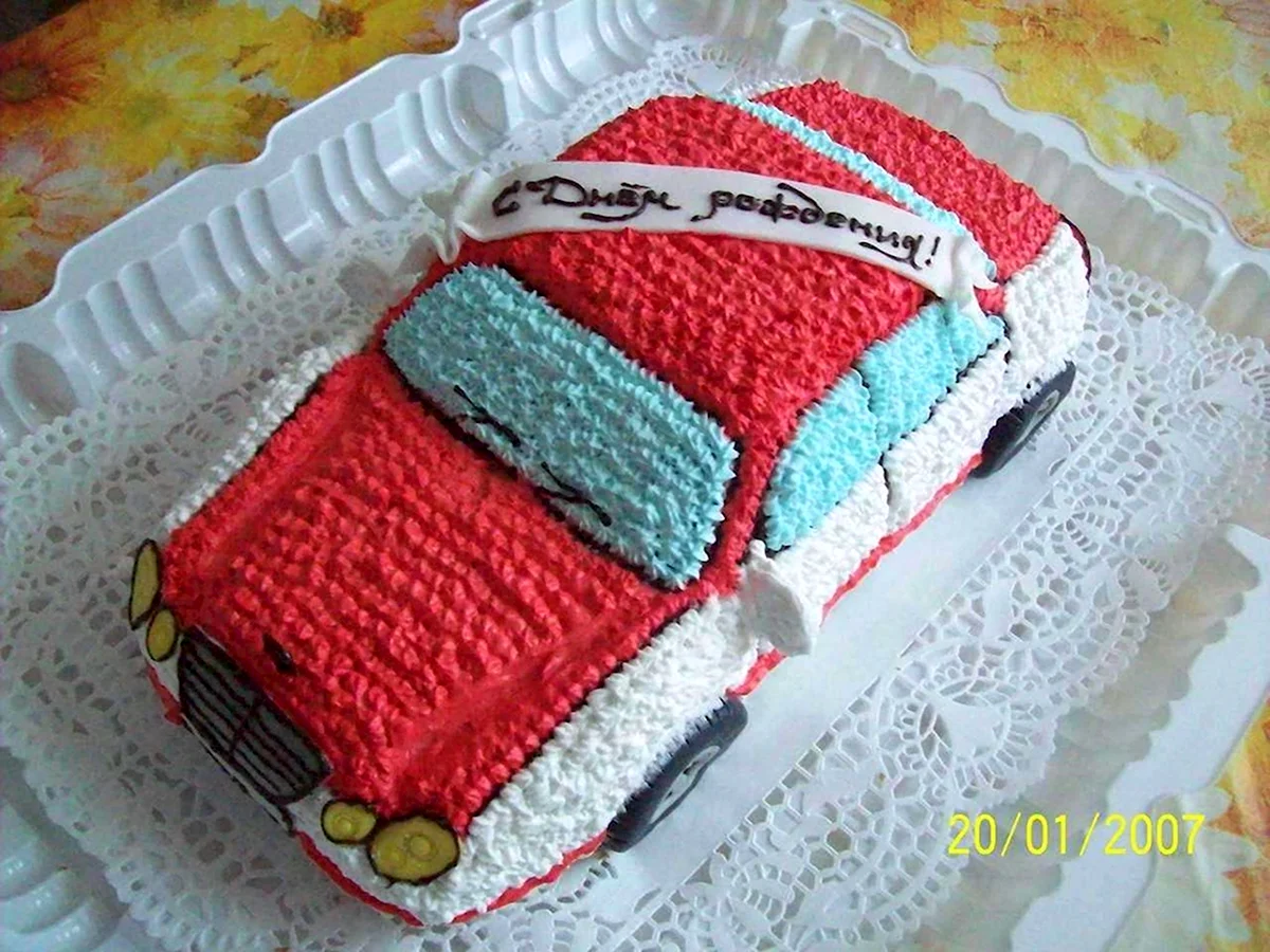 Торт машина со сливками