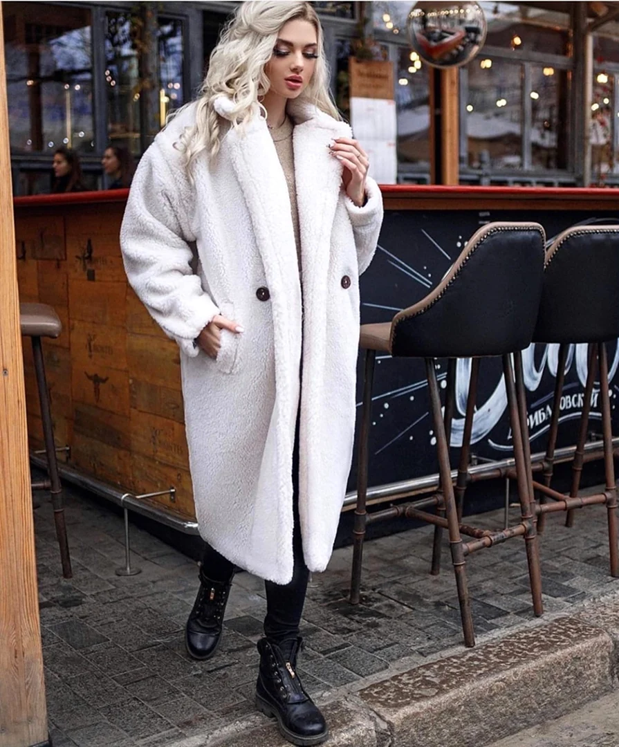 Эко шуба белая Чебурашка 2022