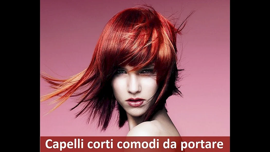 Креативное окрашивание на средние волосы