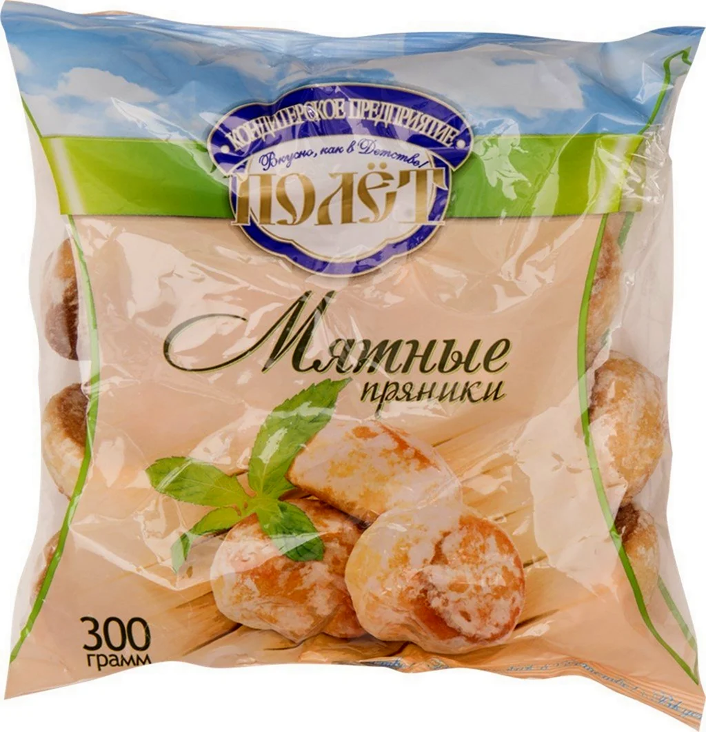 Пряники полет мятные 300г