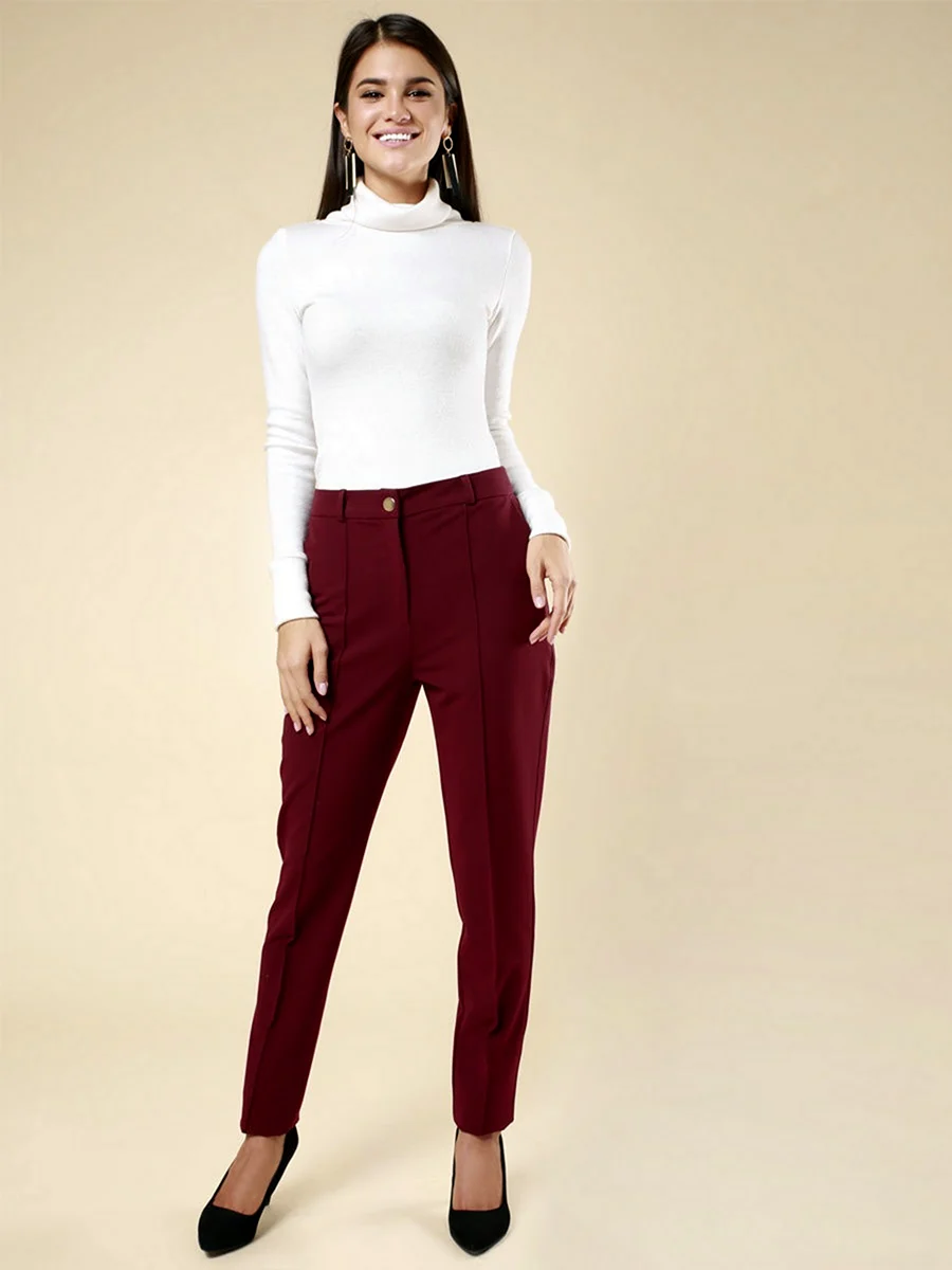 Брюки Love Republic бордовые бордовые