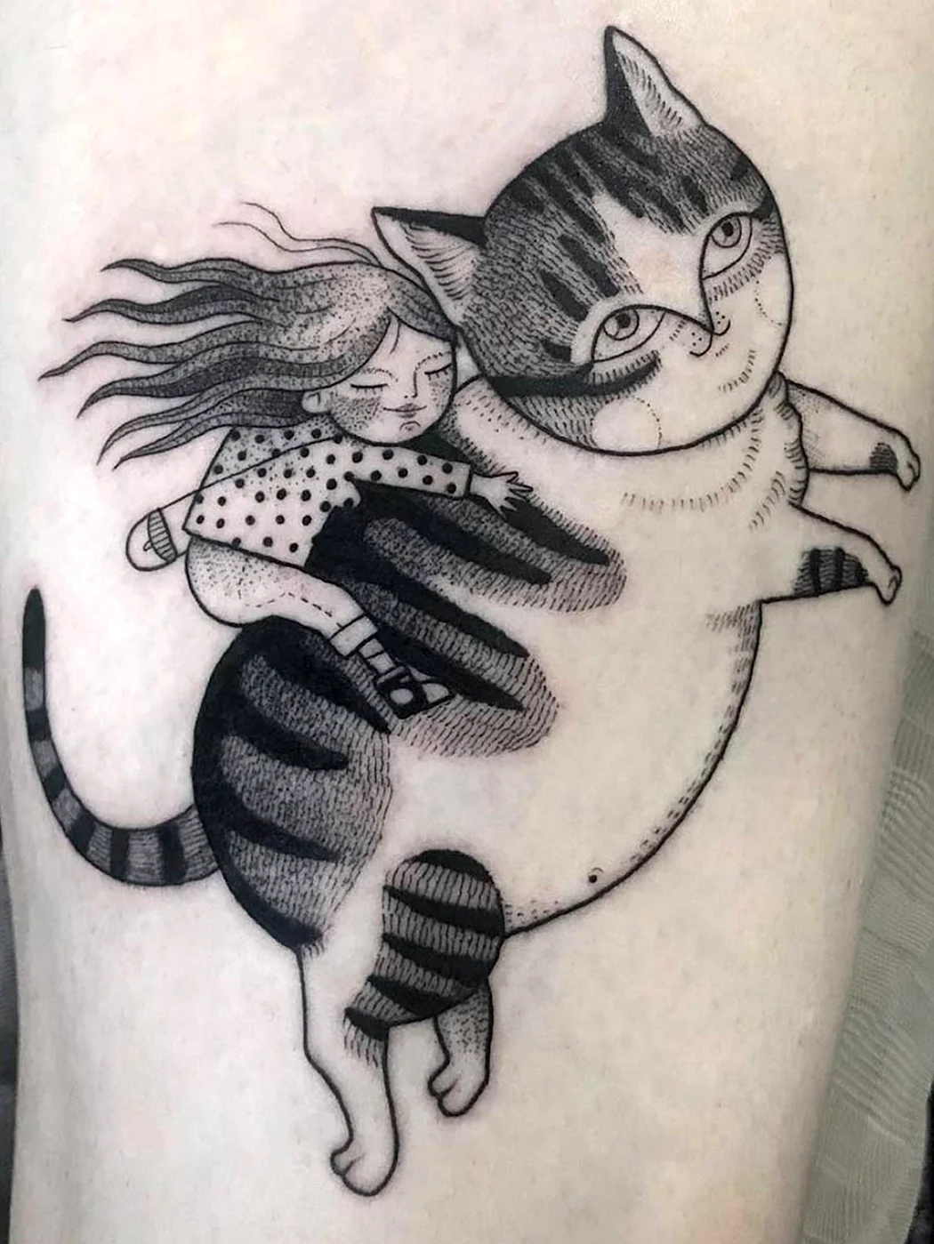 Идеи тату с кошкой