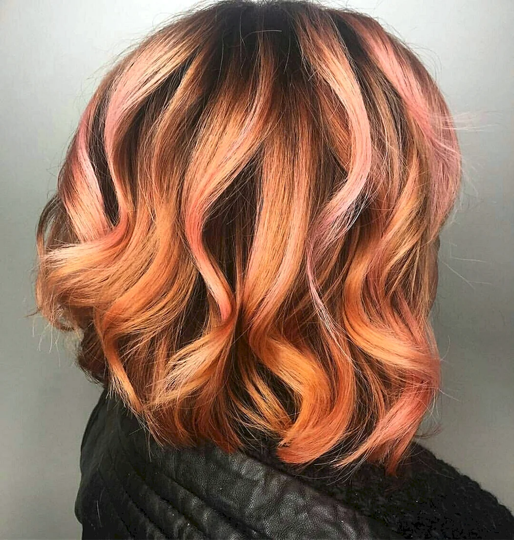 Окрашивание волос омбре колорирование...на средние волосы