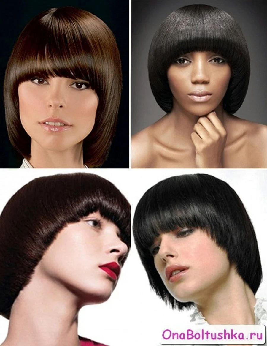 Стрижки паж и сессон