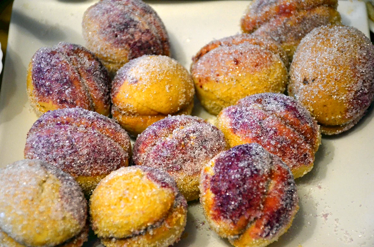 Печенье персики со сгущенкой