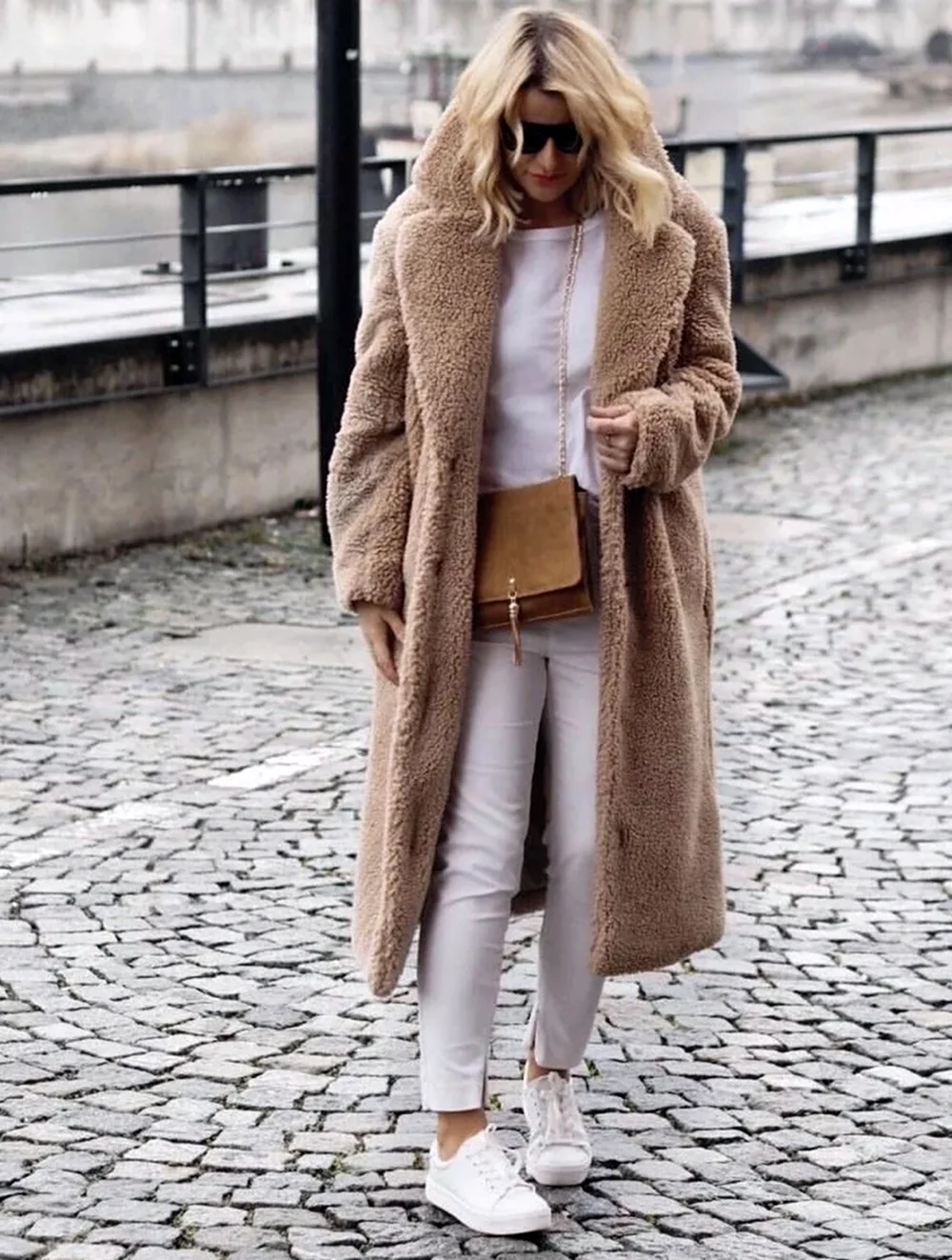 Шуба Чебурашка стрит стайл