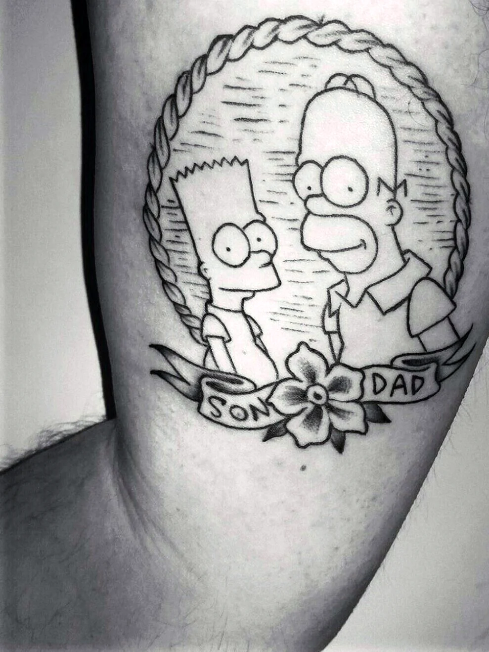 Партаки барт симпсон