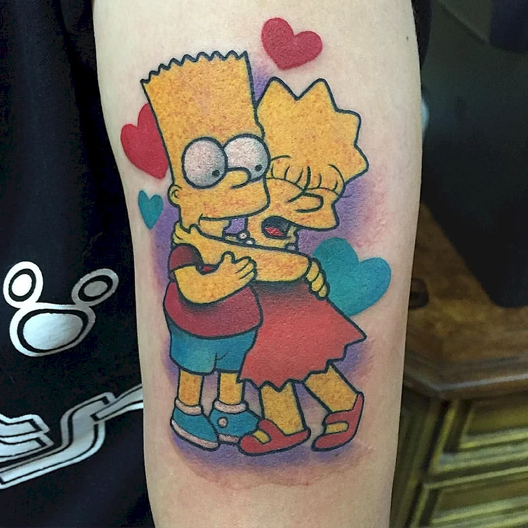Барт симпсон тату
