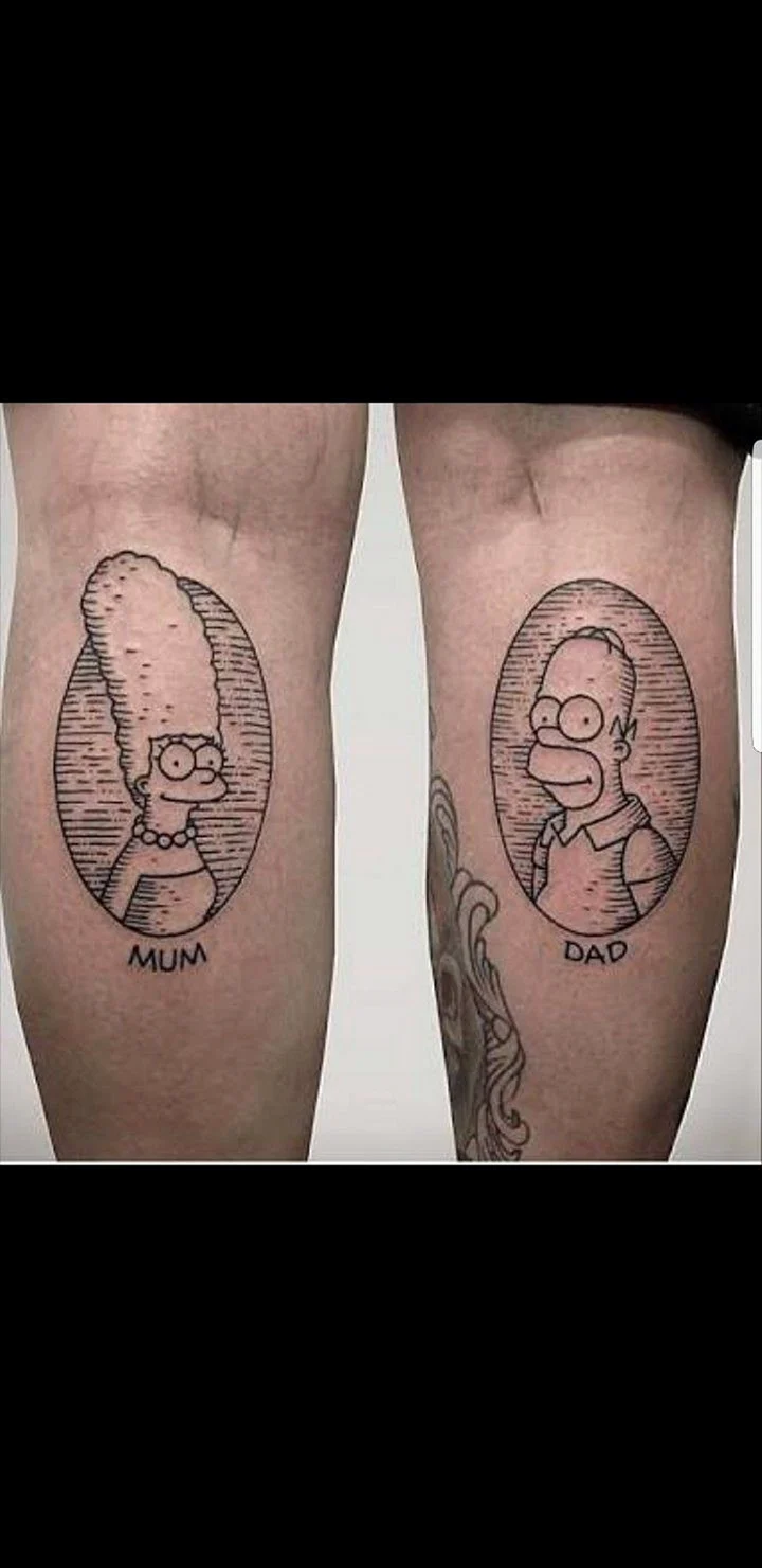 Мардж симпсон тату