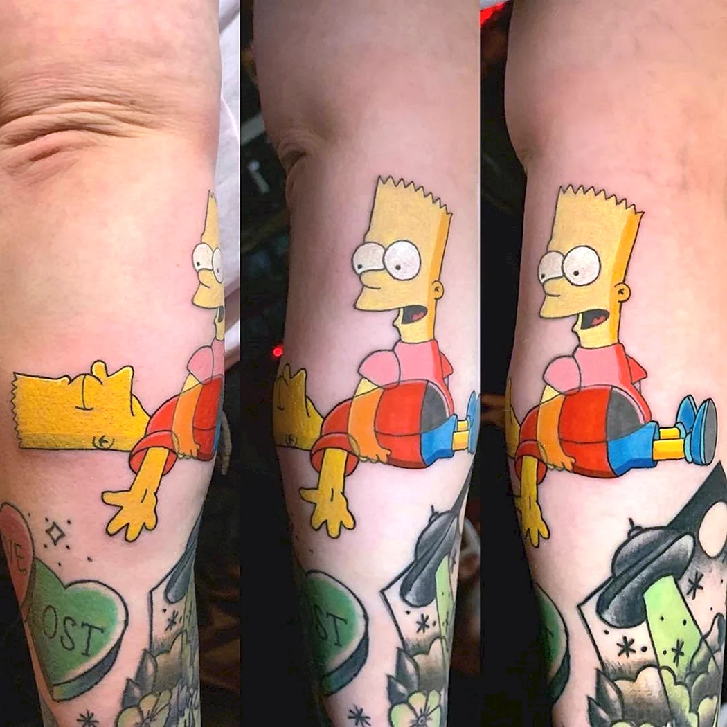 Татуированный барт симпсон