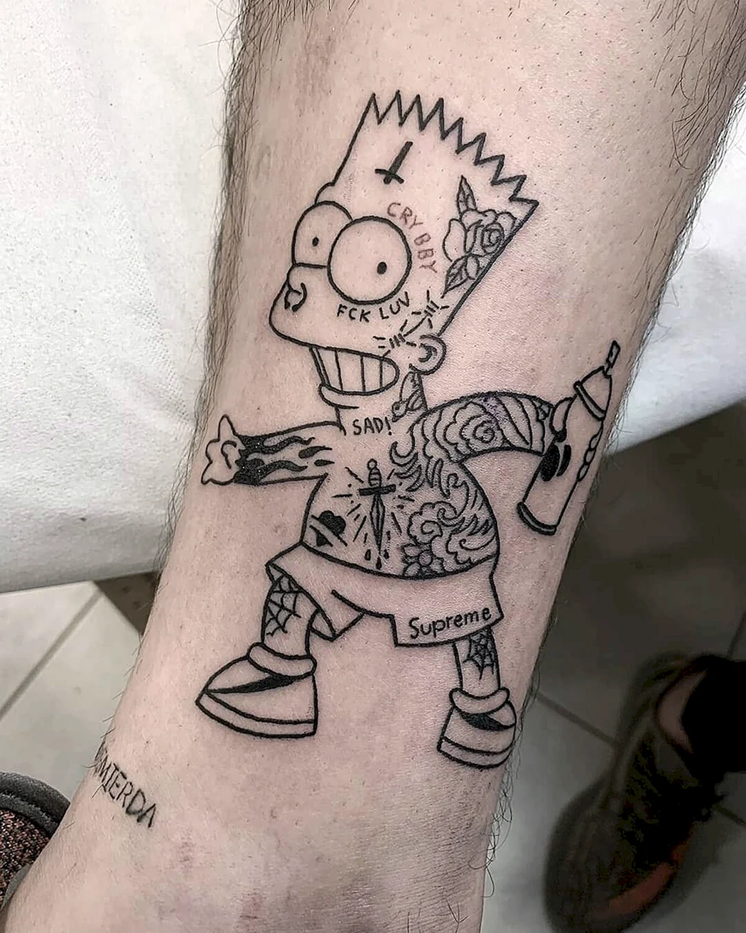 Татуированный барт симпсон