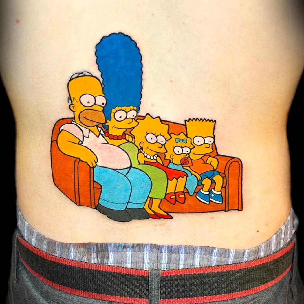 Татуированный барт симпсон