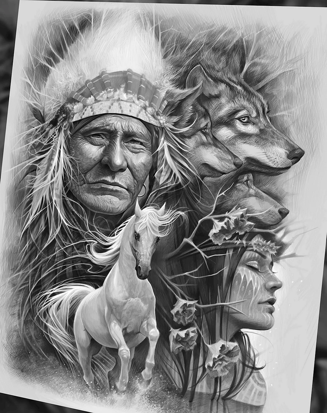 Тату индейцев Апачи