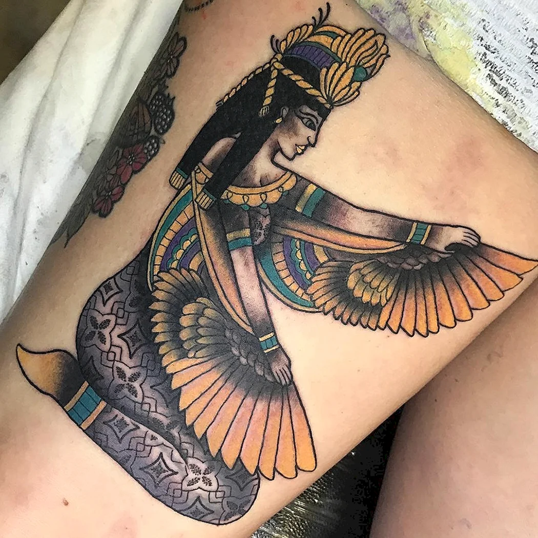 Богиня Маат тату