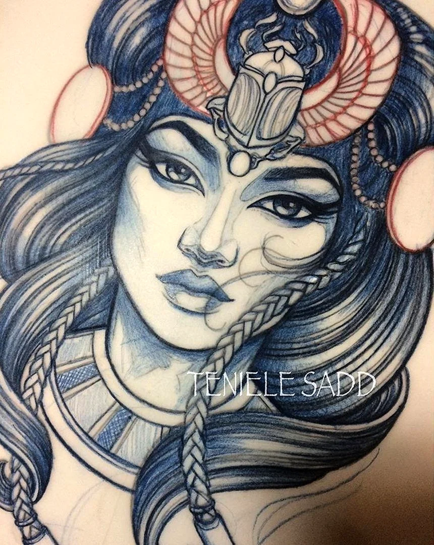 Египетские тату для девушек