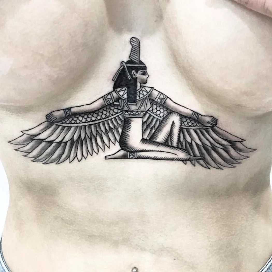 Богиня Маат тату