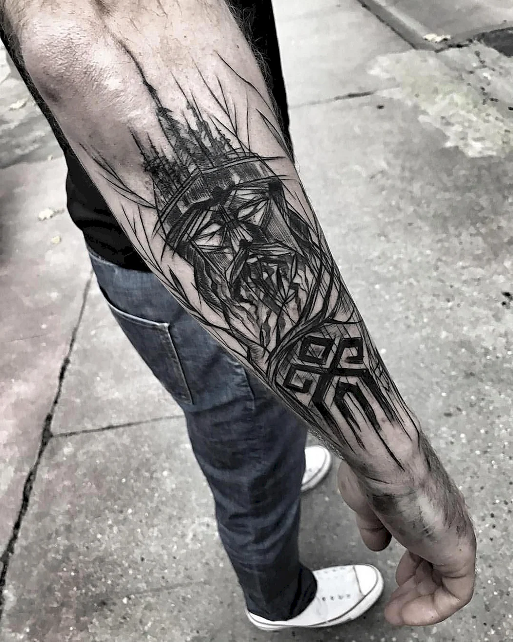 Тату на предплечье