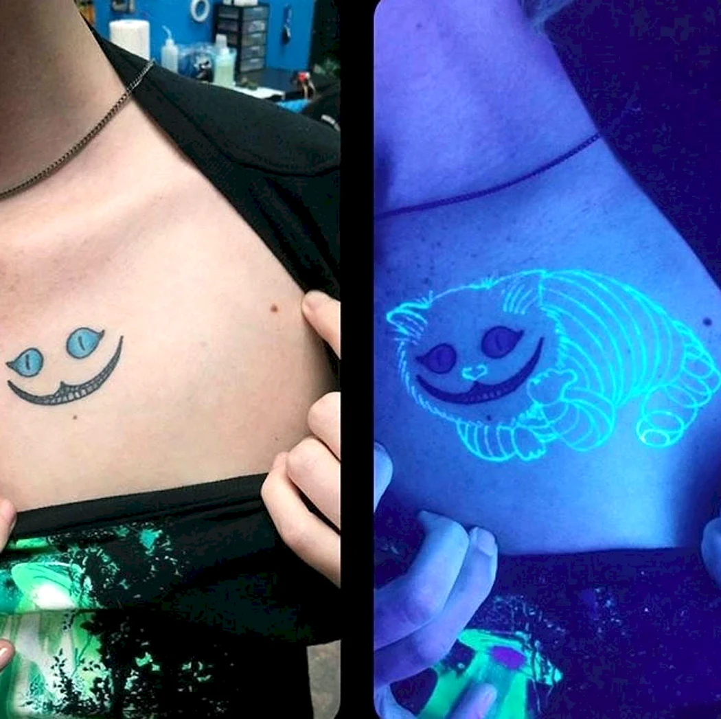 Тату светящиеся в ультрафиолете