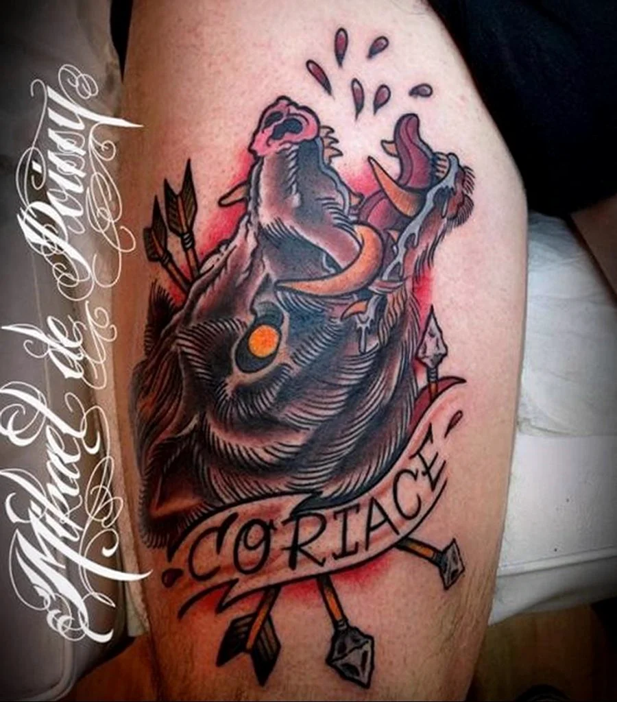 Тату кабан традишнл