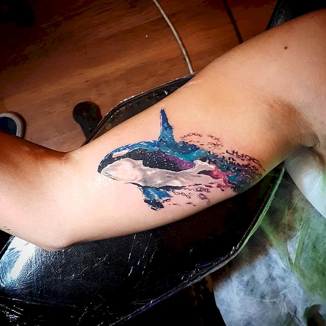 Тату кит Касатка