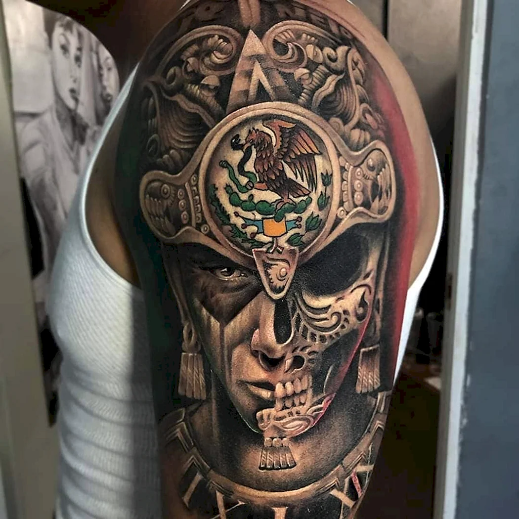 Mayan Skull Tattoo