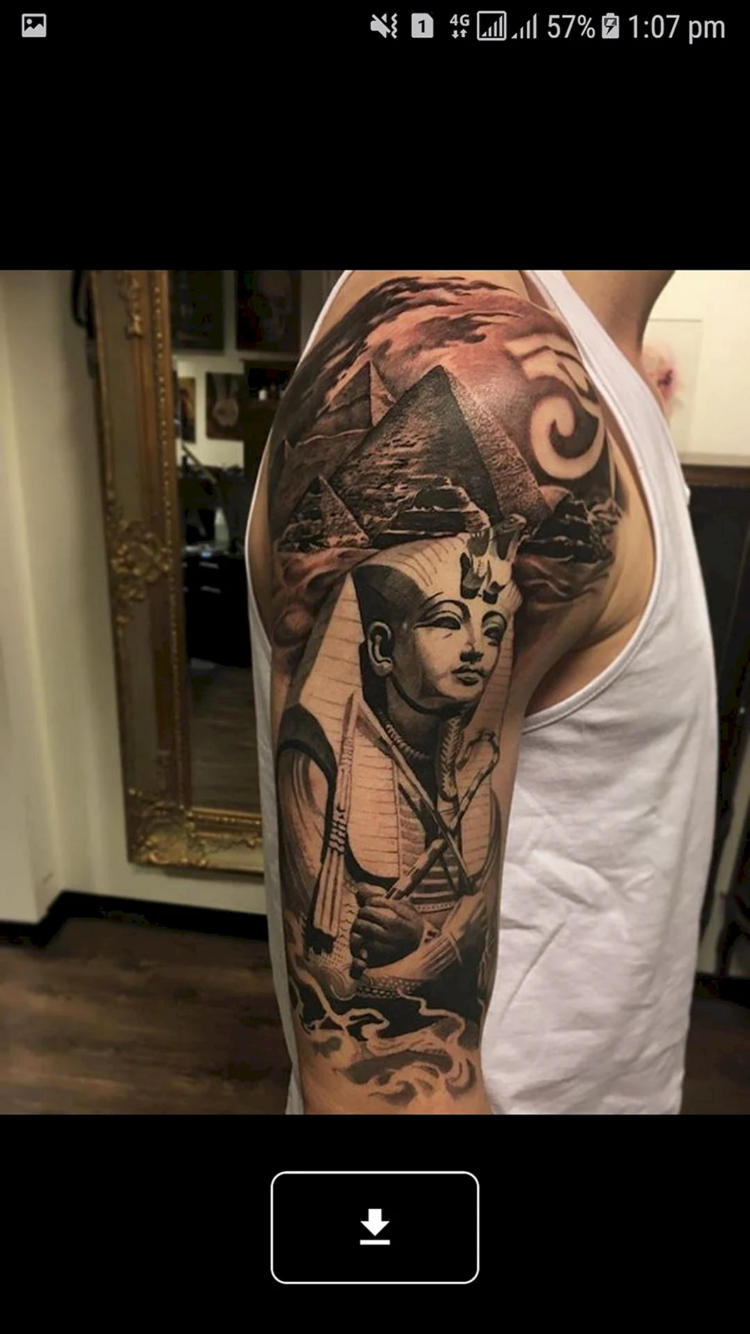 Тату Египет пирамиды реализм