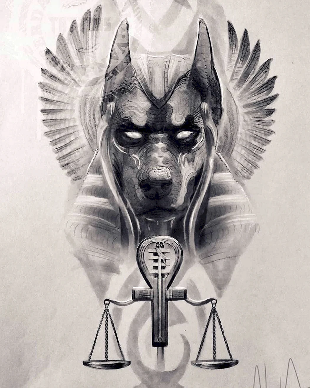 Египетские тату Осирис