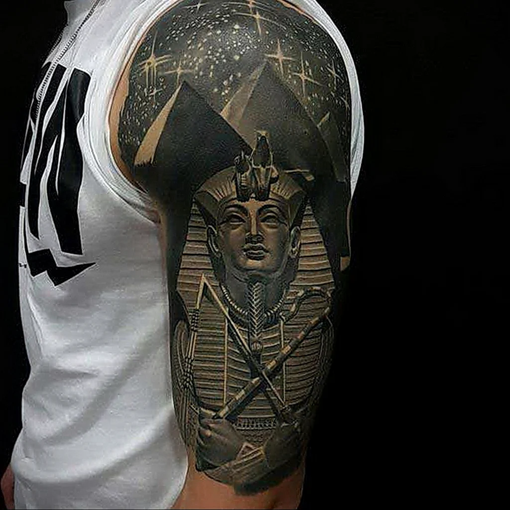 Фараон Тутанхамон тату