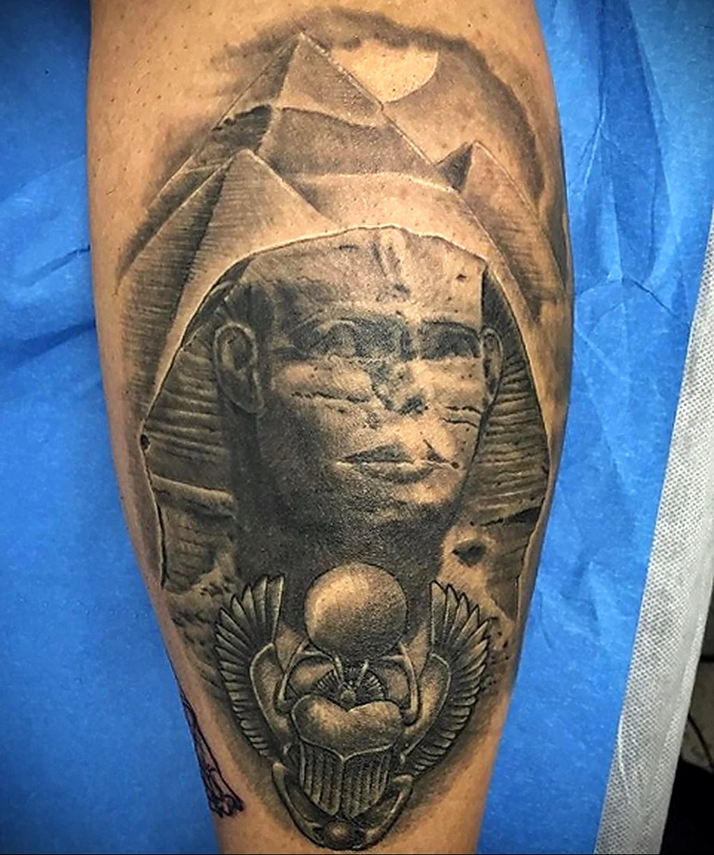Тату сфинкс Египетский