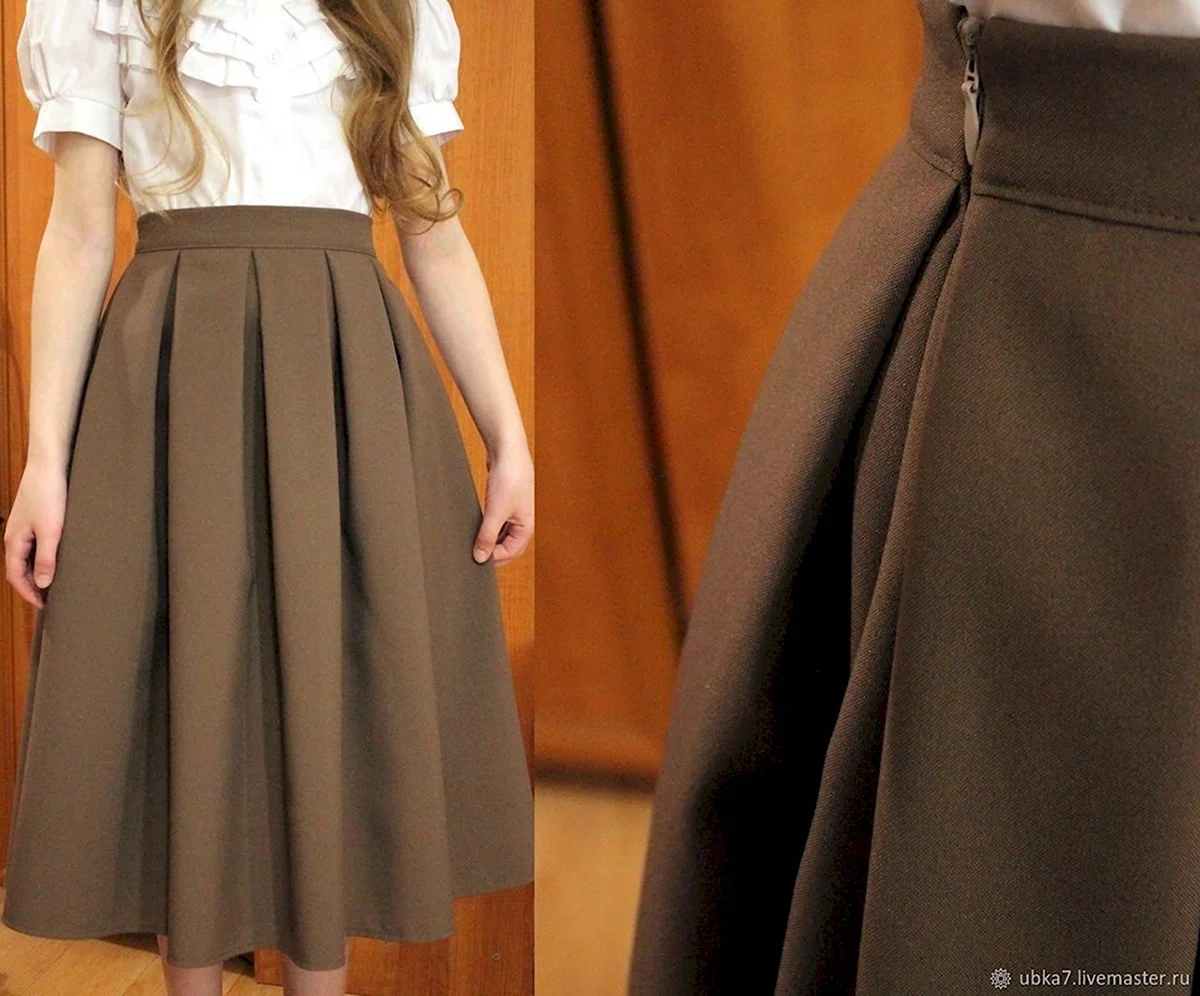 Юбка миди четырехклинка