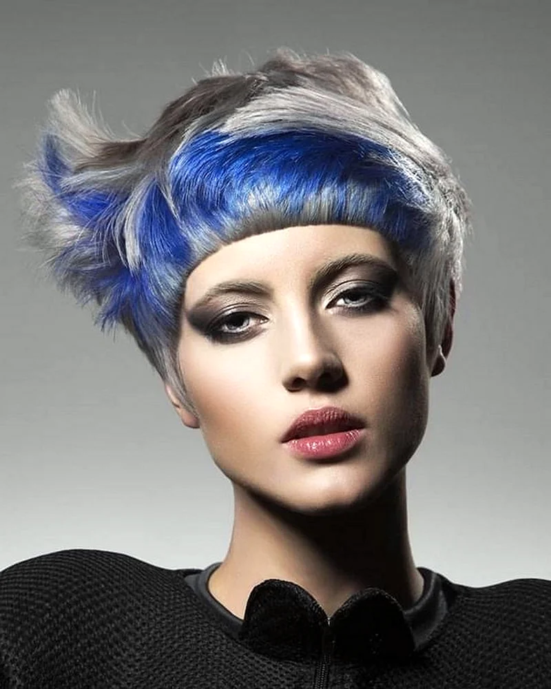 Креативное окрашивание на короткие волосы 2021