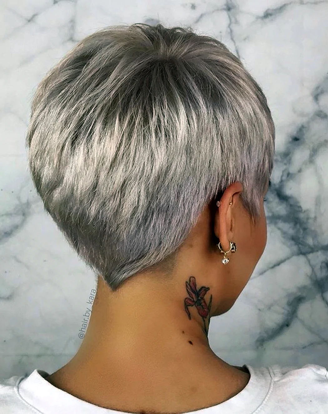 Короткие стрижки Пикси затылок