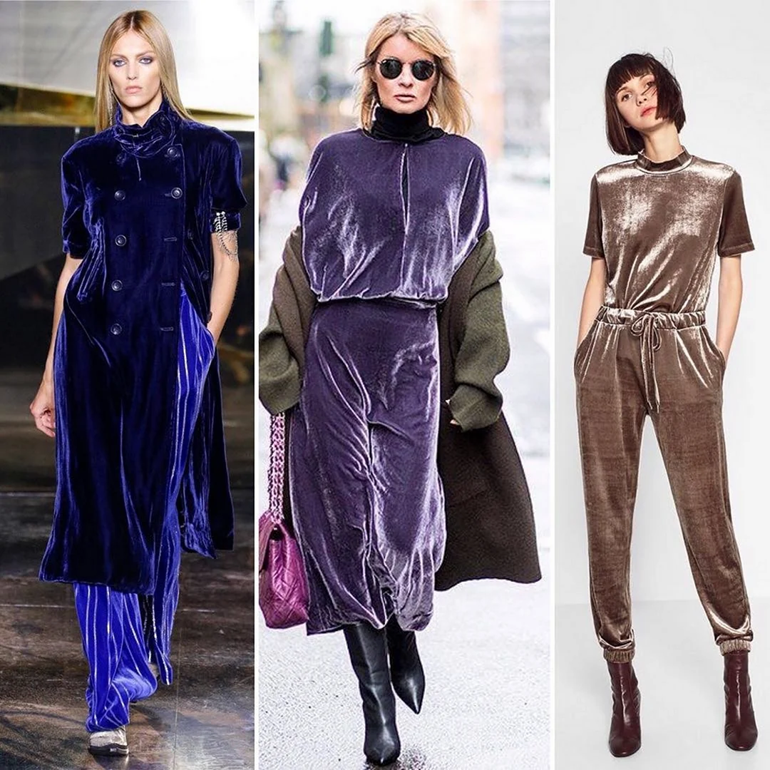 Брюки из бархата