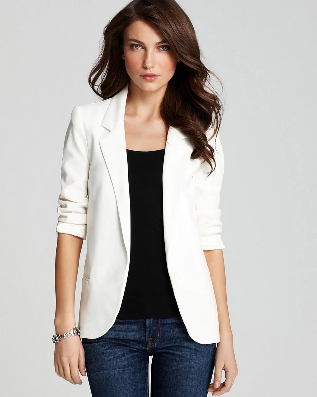 Белый пиджак женский